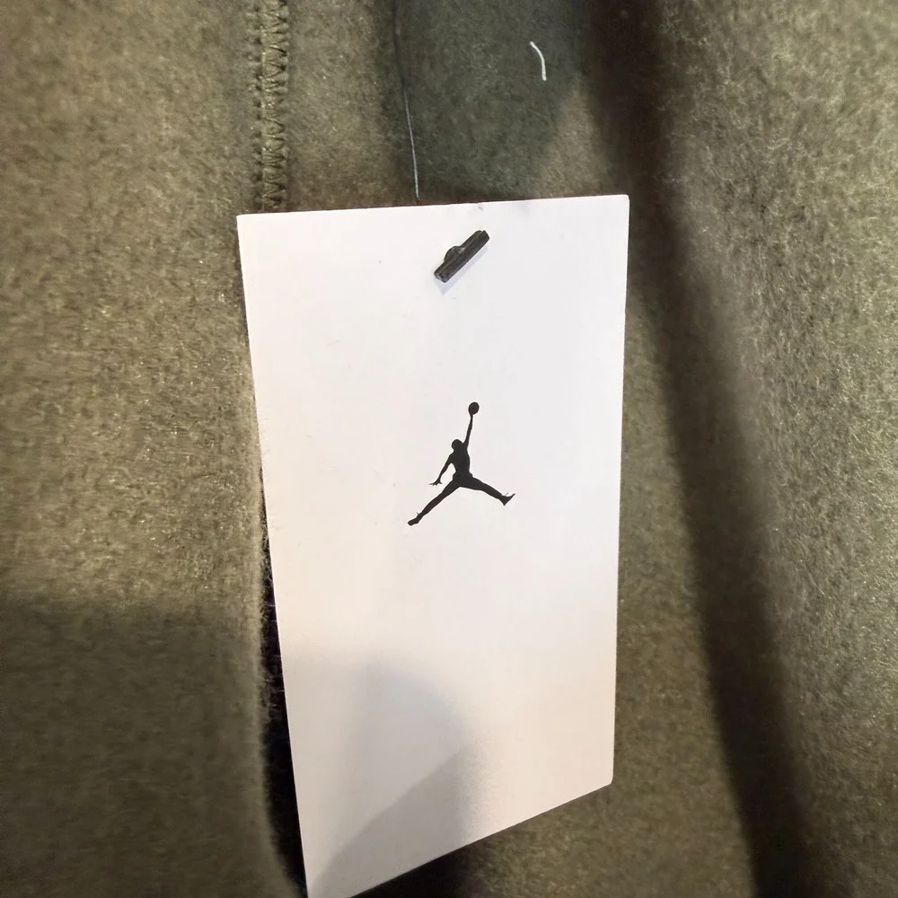 Nike Jordan Flight MVP Jogger Pants Mens XL‎ Fleece Big Logo Olive Green NEW NWT